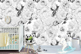 Black & White Roses  Wallpaper